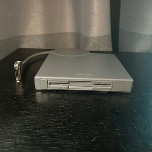Toshiba FDD Attachment Case & External 3.5 Floppy Drive - Made in Japan